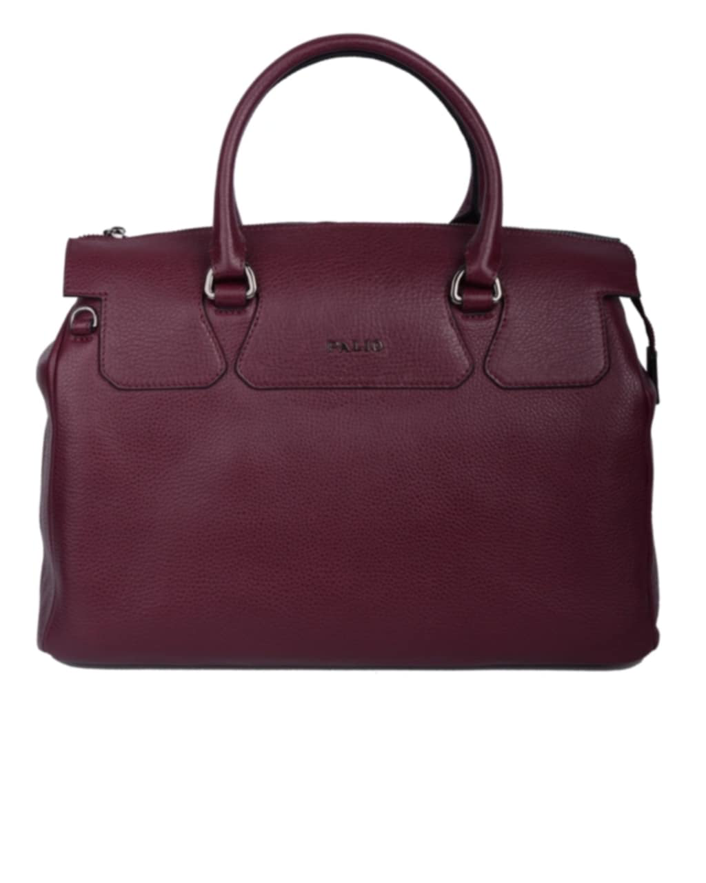 Sac à main en cuir synthétique bordeaux élégant pour femme – Style cabas chic