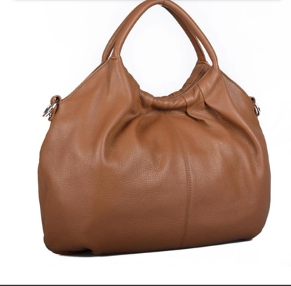 Sac à main souple femme – Cuir synthétique camel élégant et spacieux