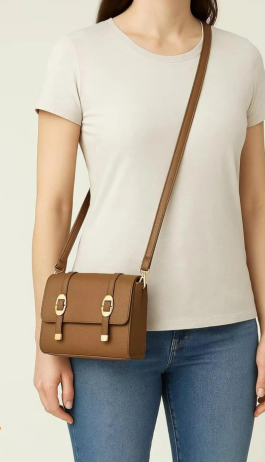 Sac bandoulière marron chic pour femme – Élégance & praticité au quotidien