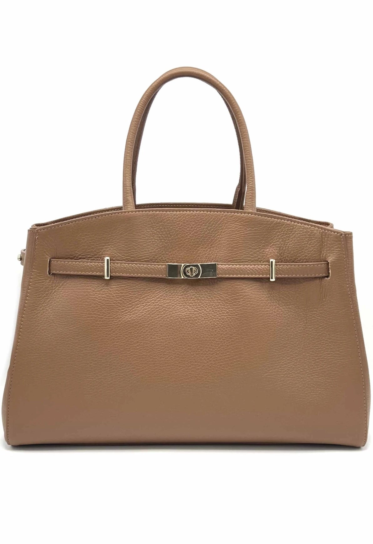 Sac à main en cuir véritable XL, Fabriqué en Italie.